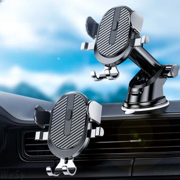 Car Phone Holder Universal Sucker Cellphone Holder Air Vent Mobile Phone Holder For iPhone 11 12Mini Pro Max Xiaomi Phone Holder