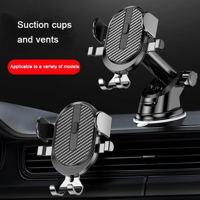 Car Phone Holder Universal Sucker Cellphone Holder Air Vent Mobile Phone Holder For iPhone 11 12Mini Pro Max Xiaomi Phone Holder - Image 2