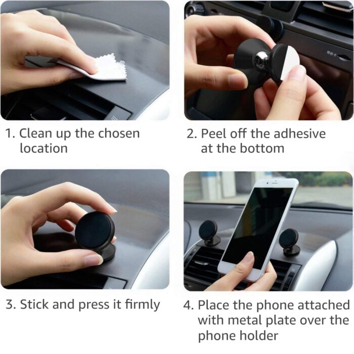 Improved Title:  Strong Magnetic Car Phone Mount - Universal for iPhone, Samsung, and More - Image 2