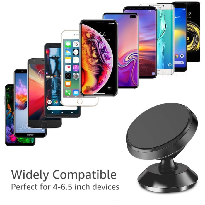 Improved Title:  Strong Magnetic Car Phone Mount - Universal for iPhone, Samsung, and More - Image 3