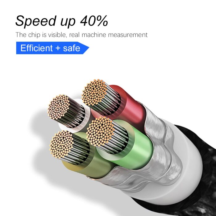 Micro USB Type C Cable 5A Fast Charging Type C Cord 90 Degree Elbow Nylon Braided Data Cable For Samsung Xiaomi 9 Android Phone - Image 4