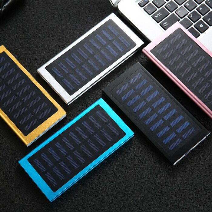 Solar Power Bank 50000mah External Battery 2 USB LED Mobile phone Solar Charger for Xiaomi iphone huawei - Image 3